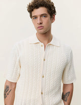 CABLE KNITTED SS SHIRT 052126