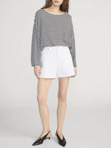 THE STRIPED SLOUCHY SWEATER 032526