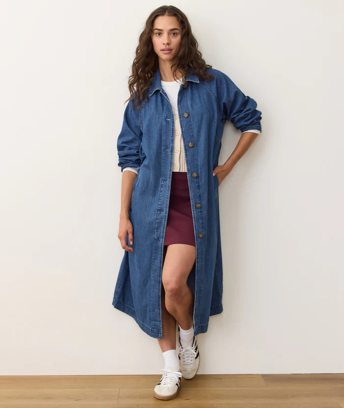 HAYES DENIM TRENCH COAT 081825 – PIECE UNIQUE