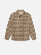WOOLEN PLAID OVERSHIRT M071425
