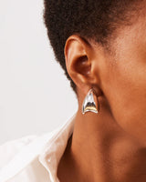 NOUVEAUX PUFF EARRING RHODIUM 051024