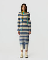 STRIPED RIB DRESS 021726