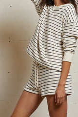LAYLA STRIPE SWEATSHORT 071125
