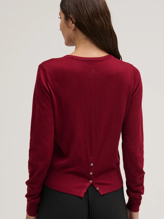 BUTTON BACK CARDIGAN 102626