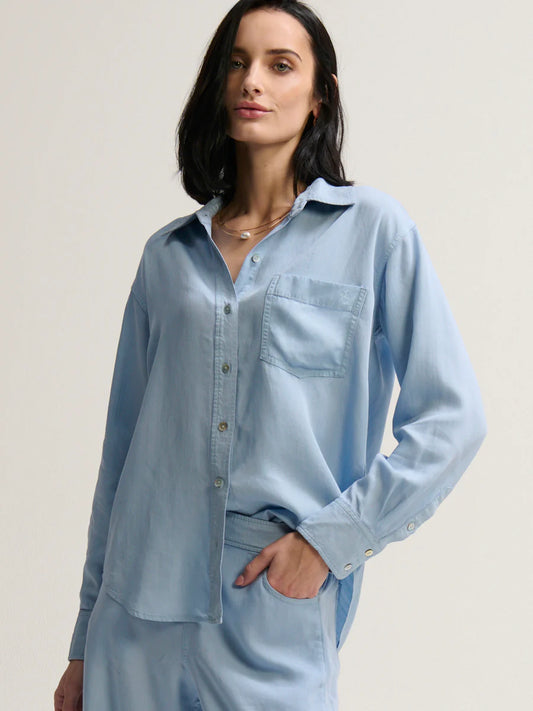DRAPEY TENCEL SHIRT 070126