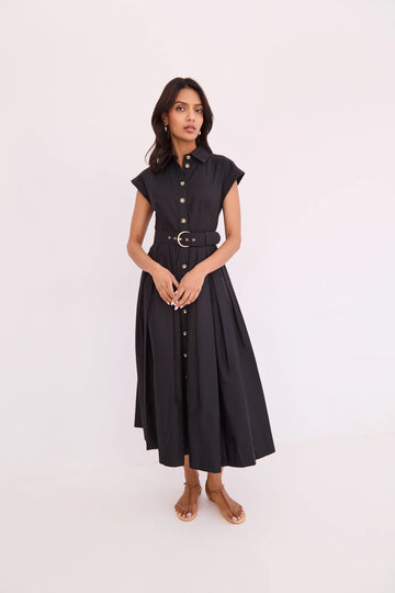 OCTAVIA BELTED DRESS 060526
