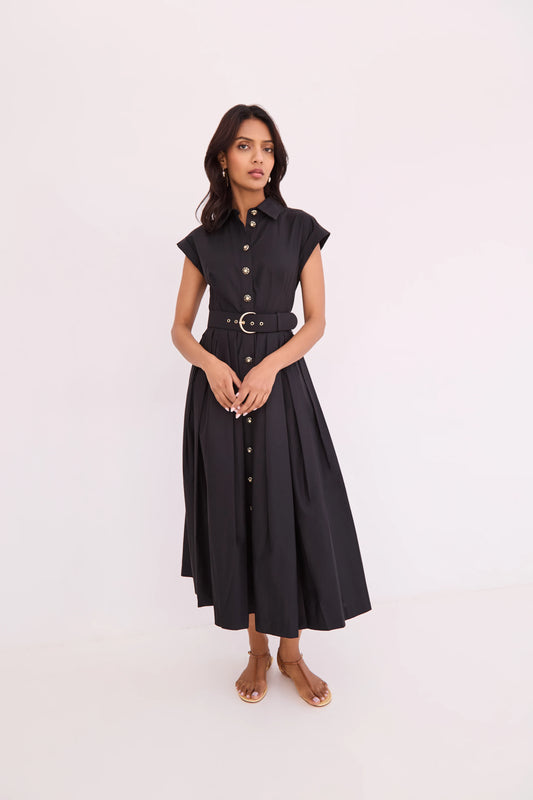 OCTAVIA BELTED DRESS 060526