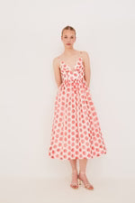 PERO SPOT MIDI DRESS 022126