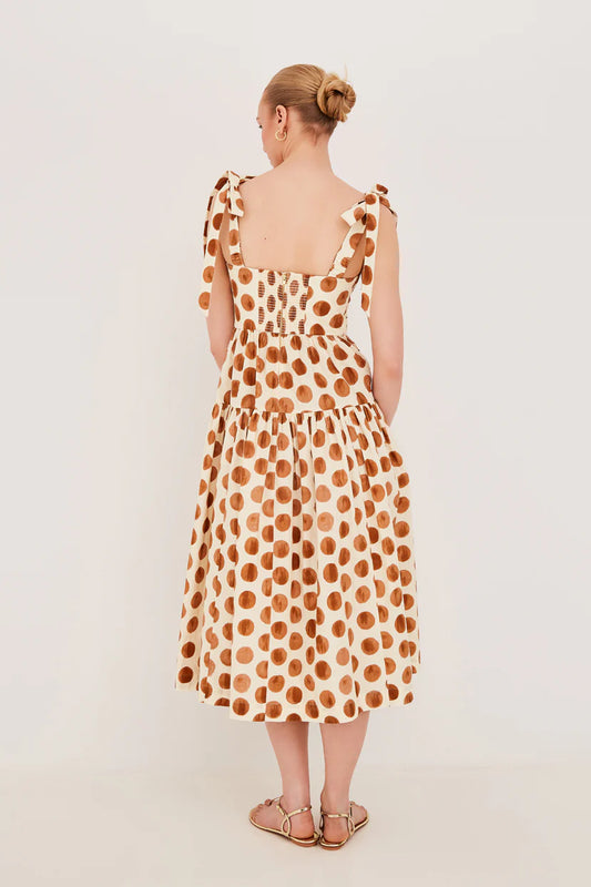 FAIZA SPOT TIE DRESS 022326