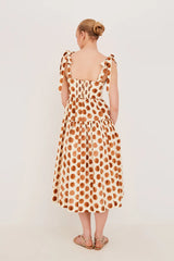 FAIZA SPOT TIE DRESS 022326