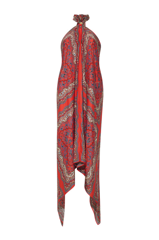 TWIST HALTER DRESS 121125