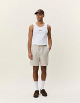 DRAWSTRING LINEN SHORTS 052126