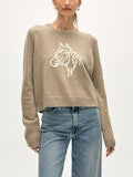 CASHMERE BLEND HORSE CREW 103125
