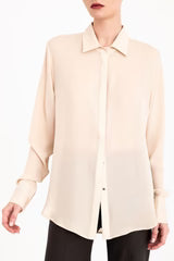 CISUSS SILK GEORGETTE SHIRT 100225