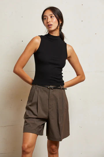MEL RIB MOCK NECK TANK 082625