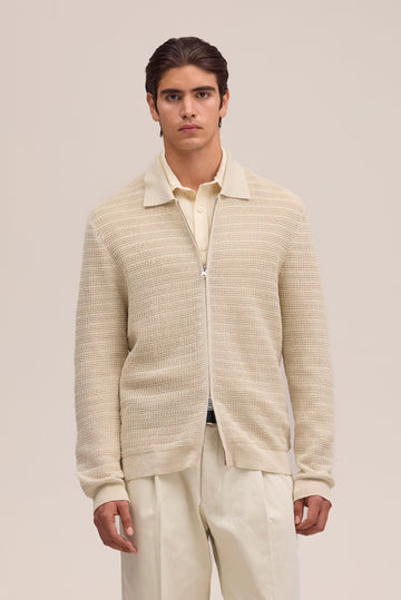 GUSTAV COTTON ZIP SWEATER 031426