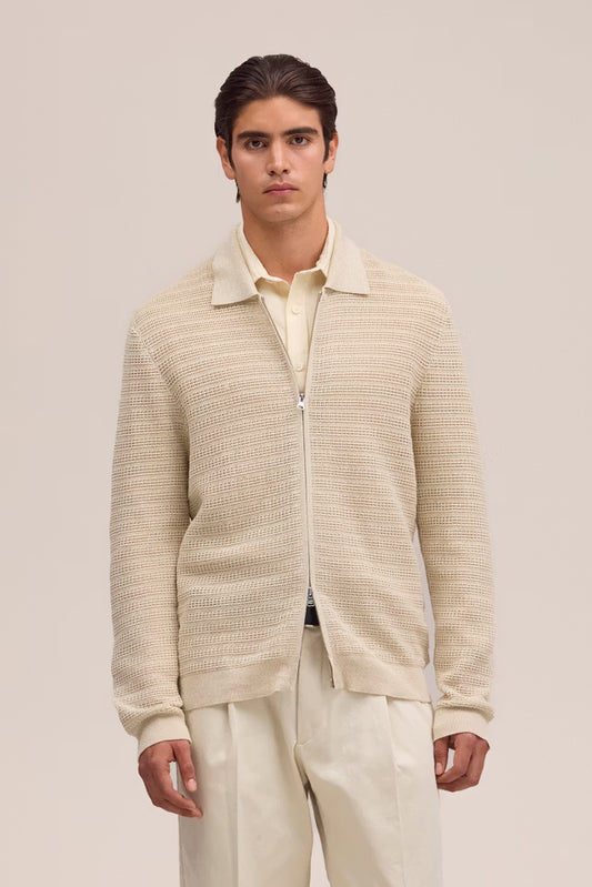 GUSTAV COTTON ZIP SWEATER 031426
