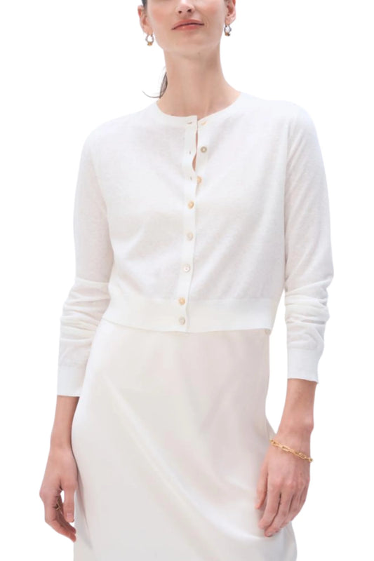 LINEN BLEND CARDIGAN 033026