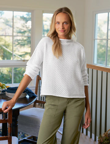 MONTEREY POINTELLE SWEATER 042126