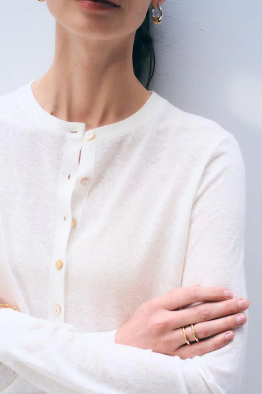 LINEN BLEND CARDIGAN 033026