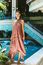 TWIST HALTER DRESS 121125
