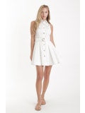 KAIA SOLID MINI DRESS 040926