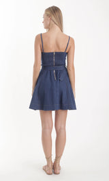 LOLA DENIM MINI DRESS 040926