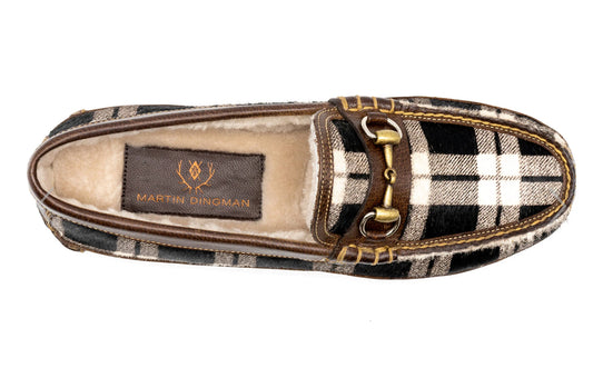 MARTIN DINGMAN PLAID SLIPPER 10-23