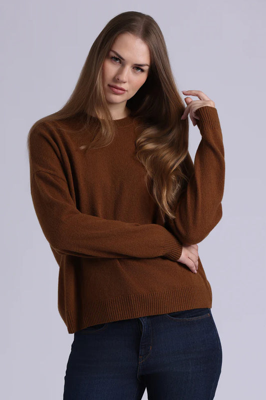 CASHMERE OVERSIZED CREW 100925