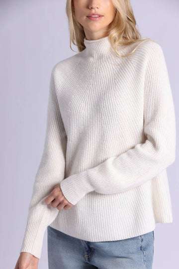 LUXE CASHMERE MOCK NECK 100925