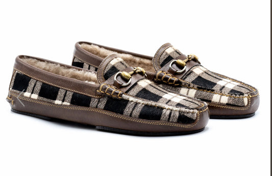 MARTIN DINGMAN PLAID SLIPPER 10-23