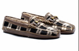 MARTIN DINGMAN PLAID SLIPPER 10-23