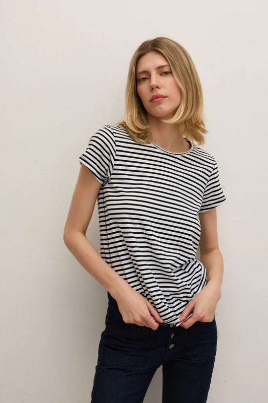 BW STRIPE TEE 070325