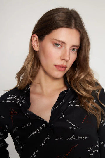 DARIA FRENCH CUFF BLOUSE 082426