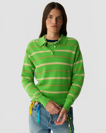 COLLEGIATE STRIPE POLO 031626