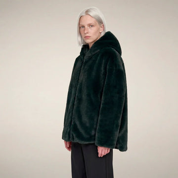 DAVINA HOODED FAUX FUR 092626