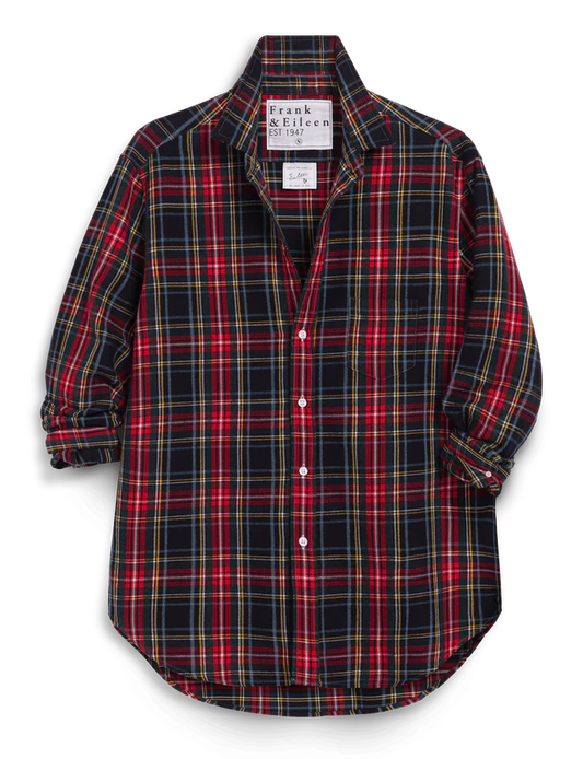 EILEEN REALXED PLAID SHIRT 120125