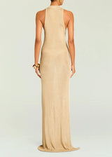 HENNE METALLIC KNIT MAXI 021326