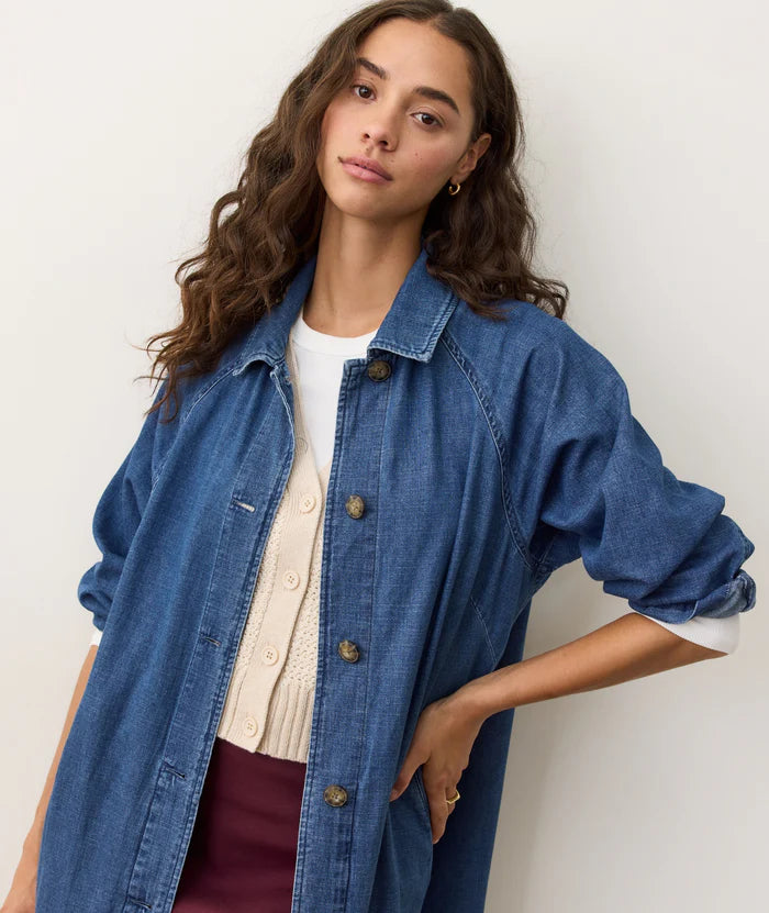 HAYES DENIM TRENCH COAT 081825 – PIECE UNIQUE