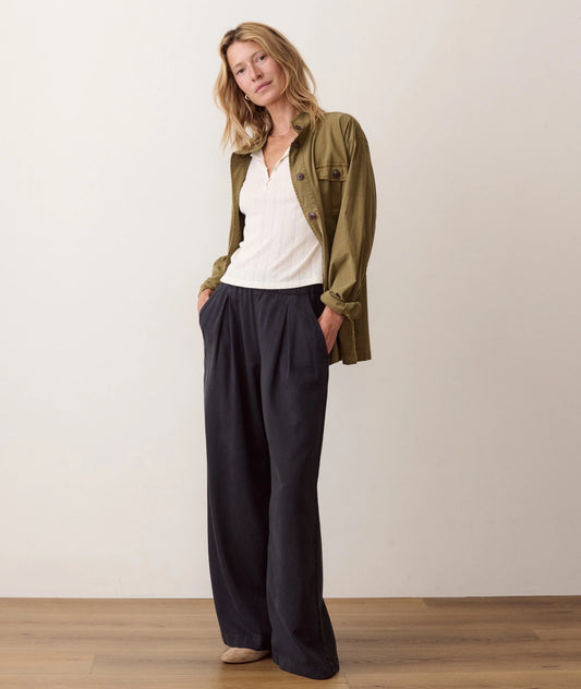 ALLISON PLEATED WIDE LEG PANT 082726