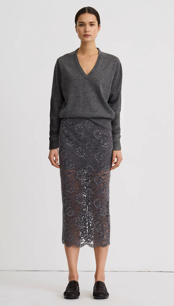 LACE PENCIL SKIRT 101626