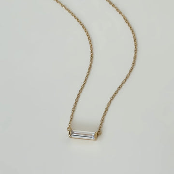 GEM BAGUETTE NECKLACE 091024
