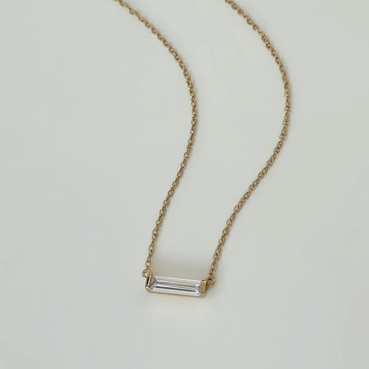 GEM BAGUETTE NECKLACE 091024