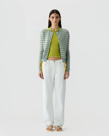 PEBBLE STRIPE JANE CARDIGAN 052326