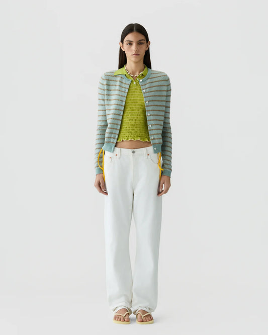 PEBBLE STRIPE JANE CARDIGAN 052326