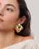 MEGA WOVEN SQUARE EARRING