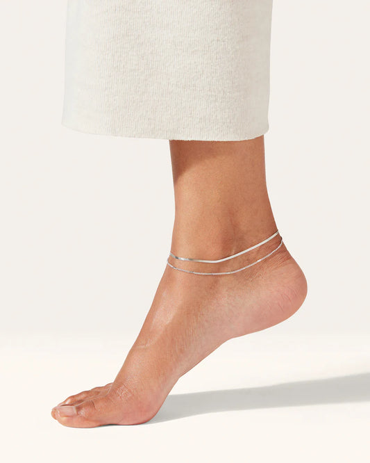 SURFSIDE ANKLET RHODIUM 051024
