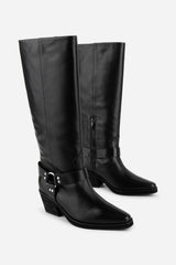 JOSEPHINE KNEE HIGH BIKER BOOT 091525