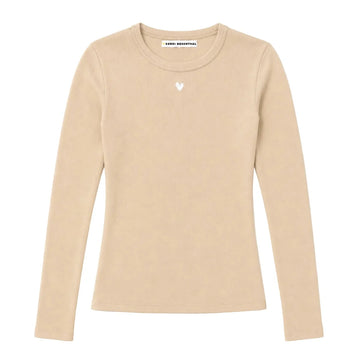LONG SLEEVE RIB TEE 100526