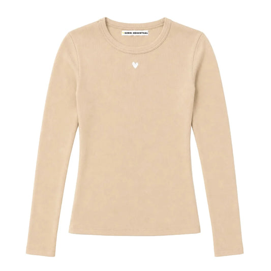 LONG SLEEVE RIB TEE 100526